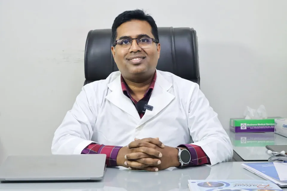 Dr. Saklayen Hossain at his Mirpur chamber